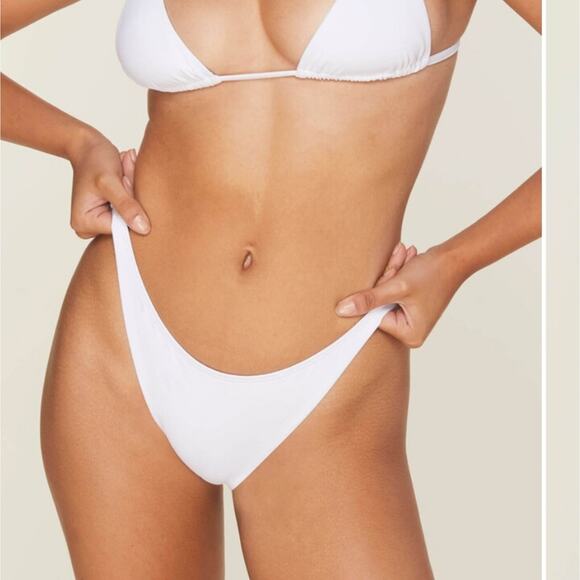 NEW Andie Swim × Demi Moore Tropez White Swimsuit Top and Bottom Set - Picture 1 of 10
